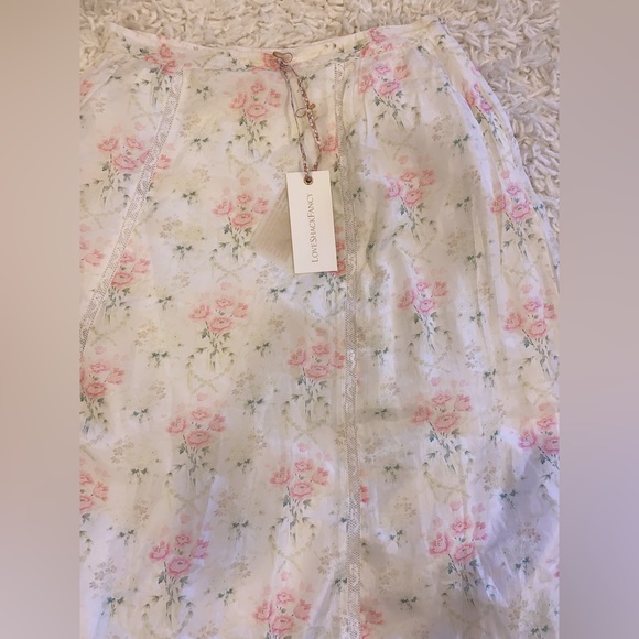 NWT LoveShackFancy Navya Silk Midi Skirt - Picture 6 of 8